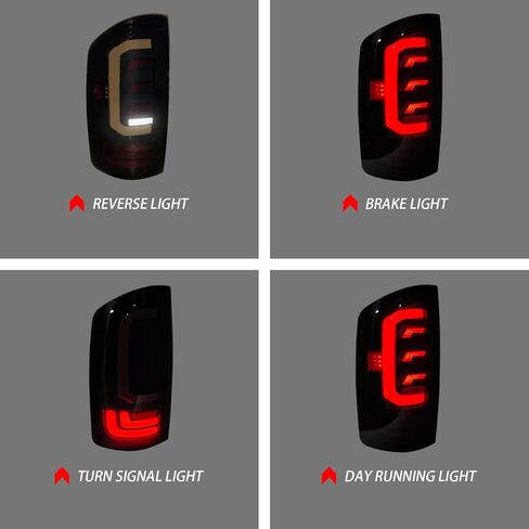 LED Tail Lights Compatible With 2007-2018 Jeep Wrangler JK JKU, A Pair Of Rear Lights With Running Light, Brake Turn Signal Lamp and Reverse Lamp Functions in Saudi Arabia