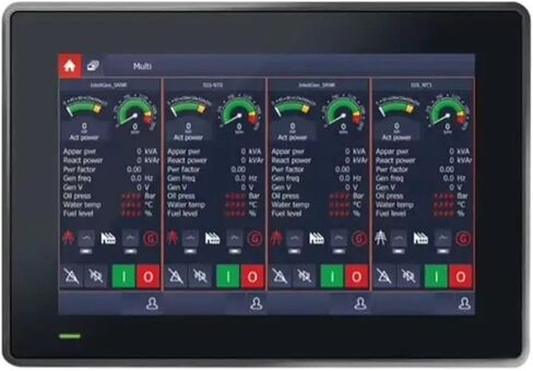وحدة العرض الملونة من الجيل COMP InteliVision 12Touch Generator يعرض جهاز التحكم عن بعد جزء مجموعة المولد in Saudi Arabia