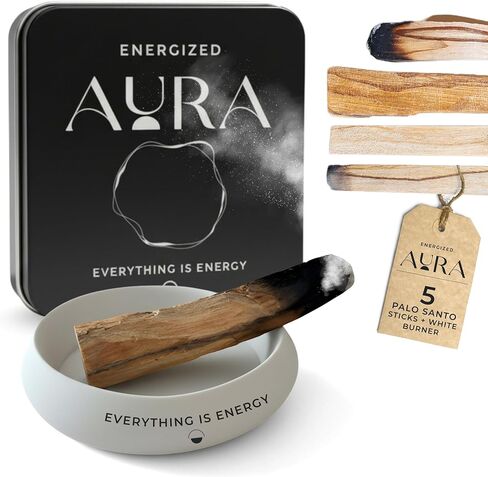 5 Palo Santo Sticks, Palo Santo Holder, Palo Santo Burner, Palo Santo, Palo Santo Sticks with Holder in Saudi Arabia