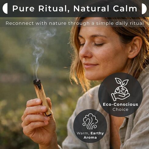 5 Palo Santo Sticks, Palo Santo Holder, Palo Santo Burner, Palo Santo, Palo Santo Sticks with Holder in Saudi Arabia