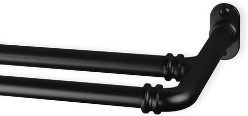 Rod Desyne 5/8 inch Blackout Double Curtain Rod, 28-48 inch, Antique Gold in Saudi Arabia
