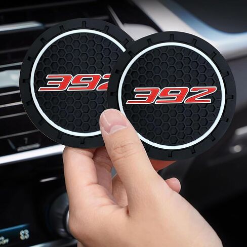 2Pcs Silicone Coasters for Camaro rs Cup Holder Coasters for rs car Accessories Decor.(Min-Red-RS) in Saudi Arabia