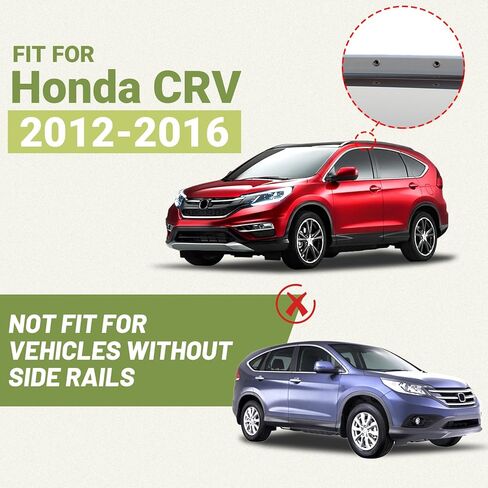 Roof Rack Cross Bars Compatible with Honda CRV 2012-2016(with Flush Side Rails) CR-V Aluminum Crossbars Rails Rooftop Bike Snowboard Skiboard Luggage Rack Cargo Carrier in Saudi Arabia