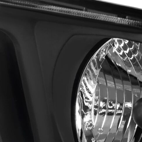 SPEC-D ضبط المصابيح الأمامية للدخان الأسود المتوافقة مع 2005-2009 Ford Mustang، مجموعة المصابيح الأمامية اليسرى + اليمنى in Saudi Arabia