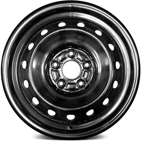 15-Hole Black 16x6.5 Steel Factory Wheel | 5x114.3 Bolt Pattern | 45mm Offset Steel Rim - Compatible with 2006-2011 Honda Civic in Saudi Arabia
