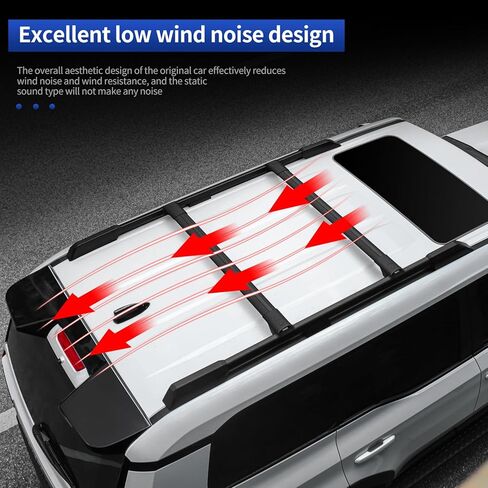 Luggage Rack Cross Rail for 2024 2025 Toyota Land Cruiser 250 1958 Prado Lc250 Aluminum Alloy Roof Rack Trunk Rack External Modification 2025 Land Cruiser Accessories in Kuwait