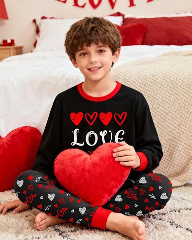Fiodrimy Boys Pajamas 2 Pieces Pajama Set for Boy Dinosuar Long Set Sleepwear Soft & Cute for Kids 3-8 Years in Kuwait