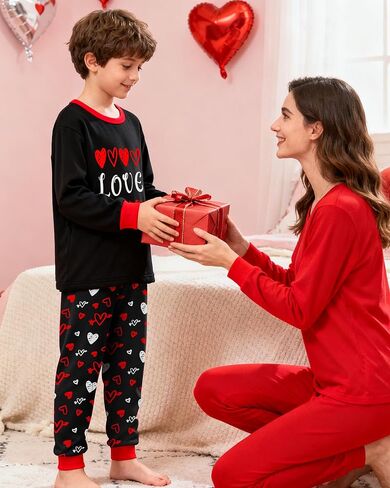 Fiodrimy Boys Pajamas 2 Pieces Pajama Set for Boy Dinosuar Long Set Sleepwear Soft & Cute for Kids 3-8 Years in Kuwait