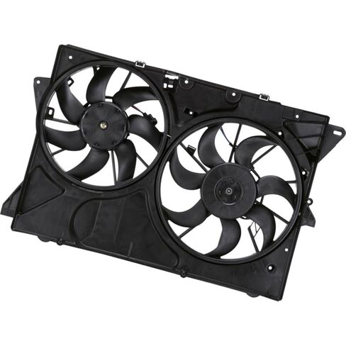 Dual Radiator and Condenser Fan Assembly for Ford Explorer,Flex 2010 2011 2012 for Lincoln MKT 2010 2011 2012 Replacement BA8Z8C607G, BA8Z8C607E 1 Pcs in Saudi Arabia