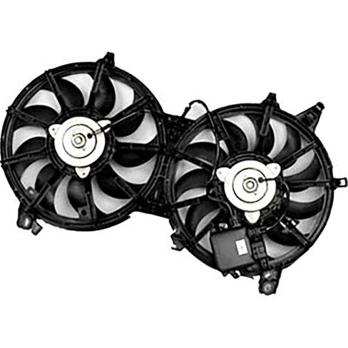 مجموعة مروحة المبرد والمكثف المزدوج لإنفينيتي G37، EX35، EX37، FX35، FX37 2008 2009 2010 2011 2012 2013 1 X in Saudi Arabia