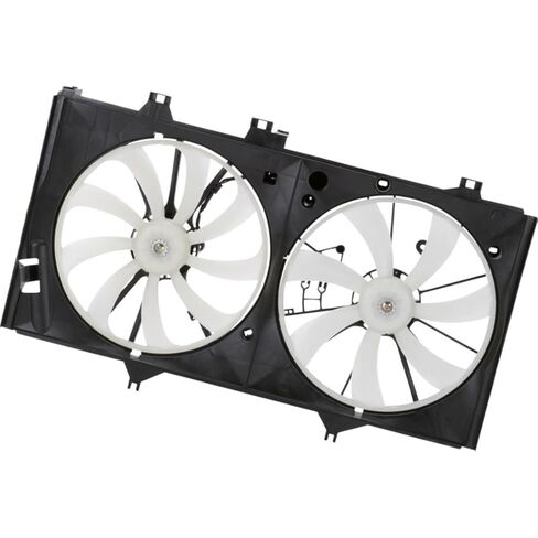 Dual Radiator and Condenser Fan Assembly for Toyota Camry 2012 2013 2014 2015 2016 2017 Replacement 16361-0V420, 16363-0H010, 16361-0V430 1 X in Saudi Arabia
