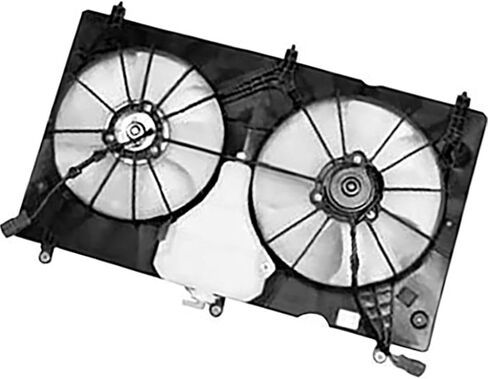 Dual Radiator and Condenser Fan Assembly for Honda Accord 2003 2004 2005 2006 2007 Replacement 19015-RAA-A02, 19030-RAA-A02, 19020-RAA-A01 1 x in Saudi Arabia
