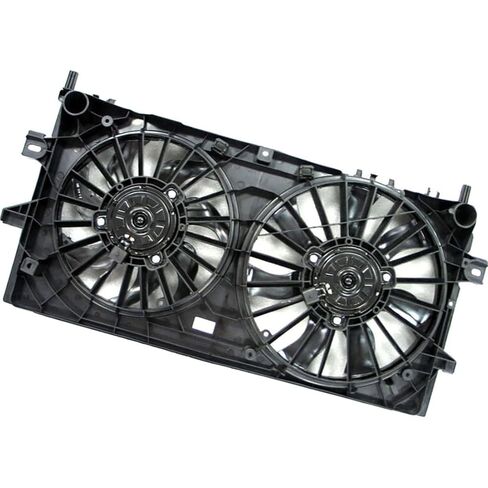 Left Dual Radiator and Condenser Fan Assembly for Chevrolet Impala 2013 1 x in Saudi Arabia