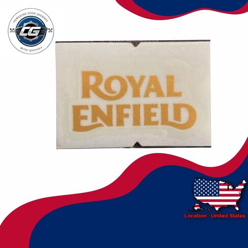 Sticker Decal – Rear Mudguard Logo Compatible with Royal Enfield Classic 350/500 & Bullet 350/500 | Durable Replacement Decal | Part Number - 590293/A in Saudi Arabia