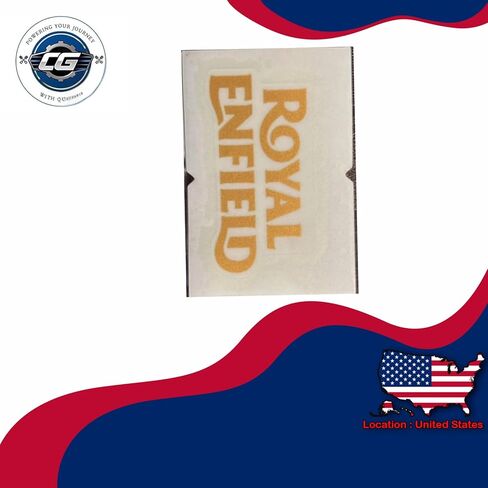 Sticker Decal – Rear Mudguard Logo Compatible with Royal Enfield Classic 350/500 & Bullet 350/500 | Durable Replacement Decal | Part Number - 590293/A in Saudi Arabia