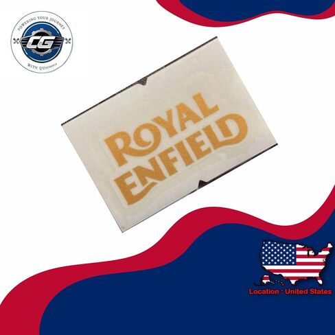Sticker Decal – Rear Mudguard Logo Compatible with Royal Enfield Classic 350/500 & Bullet 350/500 | Durable Replacement Decal | Part Number - 590293/A in Saudi Arabia