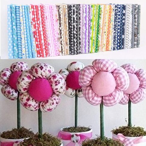 Colored Craft Felt Fabric Patchwork Cotton Sheets 50 Pieces 20 x 20cm,Assorted Color Stiff Sewing Material Squares Nonwoven Patchwork Sewing DIY Craft Polyester Patterned Felt Fabric Sheets in Saudi Arabia