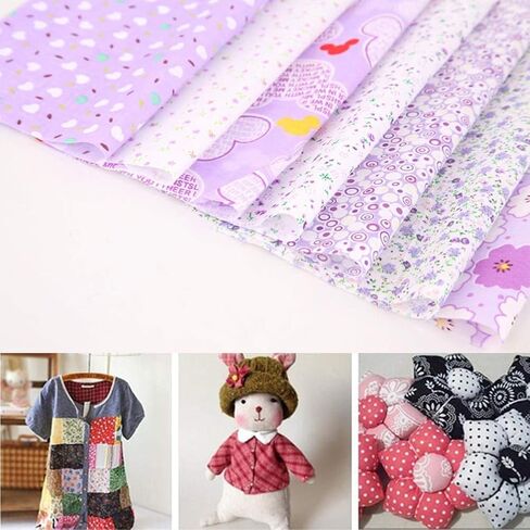 Colored Craft Felt Fabric Patchwork Cotton Sheets 50 Pieces 20 x 20cm,Assorted Color Stiff Sewing Material Squares Nonwoven Patchwork Sewing DIY Craft Polyester Patterned Felt Fabric Sheets in Saudi Arabia
