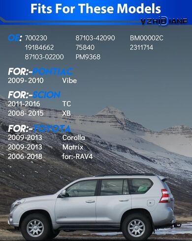 محرك منفاخ تيار متردد 700230 محركات منفاخ سخان HVAC لـ: -Toyota 2006-2018 RAV4 2009-2013 Corolla 2009-2013 Matrix، من أجل: -Scion XB 2008-2015، من أجل: -Pontiac Vibe 2009 2010، استبدال OE # 75840 in Saudi Arabia