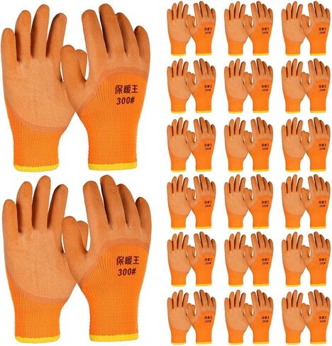 10 Pairs Waterproof Winter Work Gloves for Men Freezer Gloves with Non Slip Grip Thermal Insulated Gloves Work Gloves for Winter Cold Weather Outdoor Work in Saudi Arabia