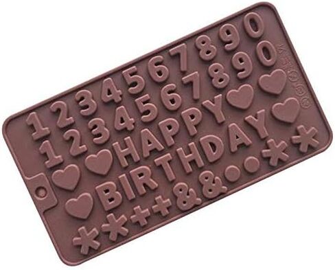 Alphanumeric Shape Silicone Mold Aromatherapy Gift Resin Mold DIY Can Make Unique Valentine's Day Gift Decorations Coffee LCC1898-02 in Saudi Arabia