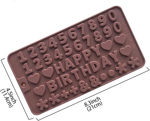 Alphanumeric Shape Silicone Mold Aromatherapy Gift Resin Mold DIY Can Make Unique Valentine's Day Gift Decorations Coffee LCC1898-02 in Saudi Arabia