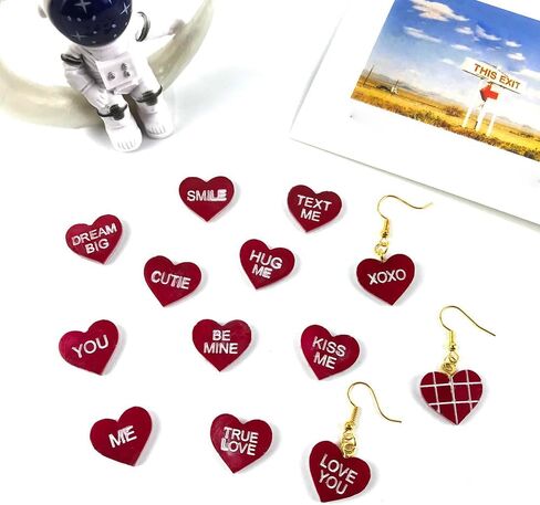 1pc Love Heart Letter Silicone Mold – Creative Candle-Making-Molds for Epoxy Resin DIY Jewelry, Keychain & Pendant Crafts – 14-Cavity Transparent Casting Tool for Valentine’s Day in Saudi Arabia