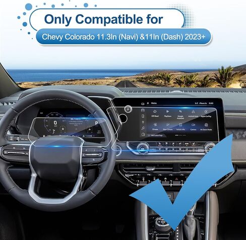 كوليا 2022+ بولت EUV واقي شاشة السيارة الملاحة زجاج مقسى ل ل 2022+ C hevrolet Bolt EUV 10.2 بوصة 9H صلابة شاشة عرض سيارة فيلم واقية شفاف in Kuwait