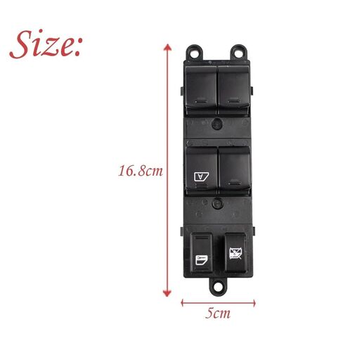 1 Pcs Front Left Master Electric Window Switch for Nissan Navara D40 Qashqai Pathfinder 04-16 25401-EB30B 25401-JD001 in Saudi Arabia