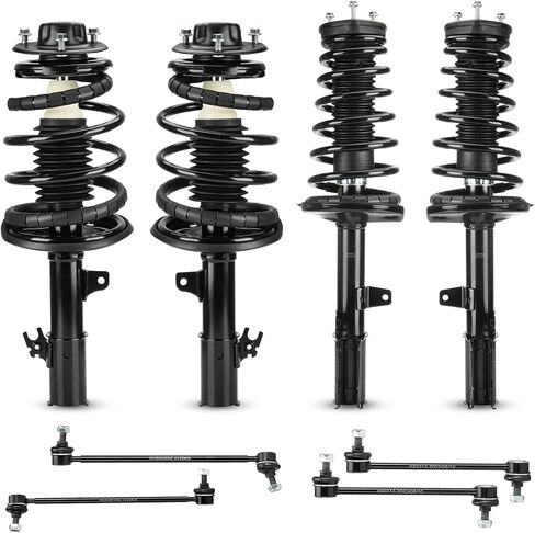 Front & Rear Struts w/Coil Spring & Sway Bar Links for 1997-2001 Toyota Camry (ONLY 2.2L) / 1999-2003 Solara (ONLY SE 2.2L & 2.4L) Shock Absorber Assembly Replace 171678 171679 171680 171681 K9031 in Saudi Arabia