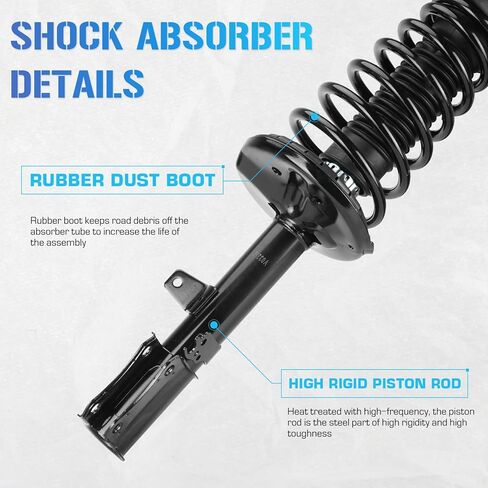 Front & Rear Struts w/Coil Spring & Sway Bar Links for 1997-2001 Toyota Camry (ONLY 2.2L) / 1999-2003 Solara (ONLY SE 2.2L & 2.4L) Shock Absorber Assembly Replace 171678 171679 171680 171681 K9031 in Saudi Arabia