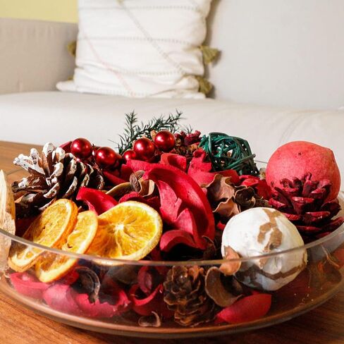 Qingbei Rina Fall Potpourri Bags, Cinnamon Scented Potpourri Bowl Filler,Thanksgiving Decorative Potpourri Dried Flowers,Home Fragrance Sachet, Autumn Vase Fillers,Bathroom Pumpkin Decor(20oz) in Kuwait