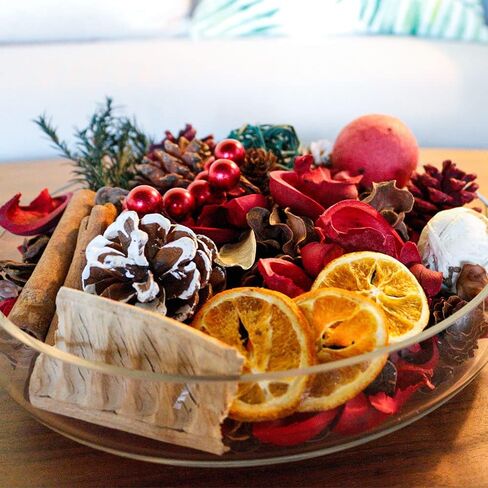 Qingbei Rina Fall Potpourri Bags, Cinnamon Scented Potpourri Bowl Filler,Thanksgiving Decorative Potpourri Dried Flowers,Home Fragrance Sachet, Autumn Vase Fillers,Bathroom Pumpkin Decor(20oz) in Kuwait