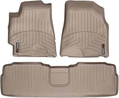 Weathertech Custom Fit FloorLiners for Toyota Highlander, Highlander, 1st & 2nd Row (45039-1-2), Tan in Saudi Arabia