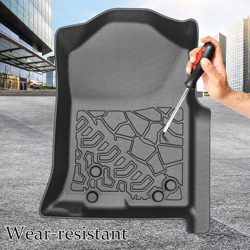 Car Floor Mats for Toyota Tacoma Double Cab 2005-2015 TPE Material All Weather Protection Custom Fit Durable and Safety in Kuwait
