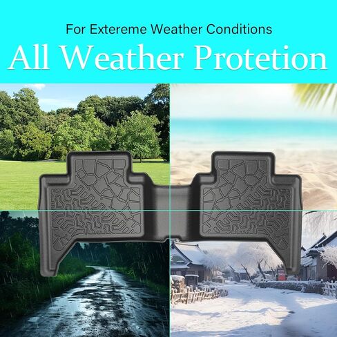 Car Floor Mats for Toyota Tacoma Double Cab 2005-2015 TPE Material All Weather Protection Custom Fit Durable and Safety in Kuwait