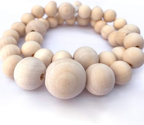 560 Pieces Round Wooden Beads Unfinished Natural Wood Spacer Beads Wooden Loose Beads for Jewelry Crafts DIY Making (12 mm) in Saudi Arabia