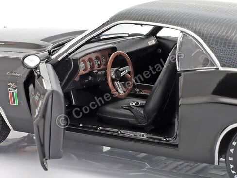 1970 Challenger R/T 426 HEMI The Black Ghost Black with White Tail Stripe 1/18 Diecast Model Car by Greenlight 13614 in Saudi Arabia