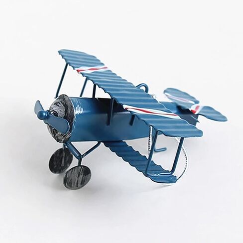 Vintage Airplane Model, Iron Art Decor for Car Console Cake Topper Photo Prop in Saudi Arabia