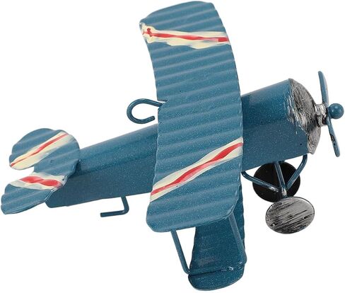 Vintage Airplane Model, Iron Art Decor for Car Console Cake Topper Photo Prop in Saudi Arabia