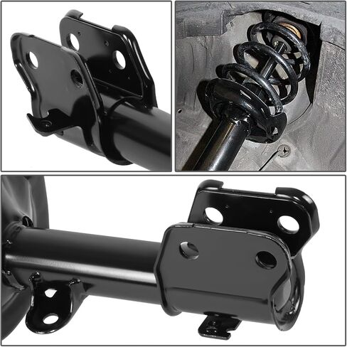Auto Dynasty Pair of Front Coil Spring Shock Strut Mount Assembly and Rear Struts Shock Absorber Compatible with Honda Odyssey 1999-2004, Matte Black Powdercoat in Saudi Arabia
