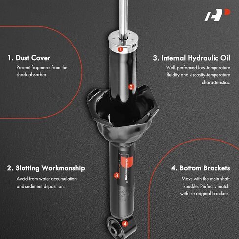 A-Premium Rear Shock Absorber Compatible with Honda CR-V CRV 1997 1998 1999 2000 2001, L4 2.0L, 2-PC Set in Saudi Arabia
