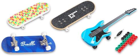 حقائب صغيرة لحفلات التزلج على الجليد مكونة من 12 قطعة - حزمة مع 12 لوحة أصابع غامضة للتزلج بطريقة برايل بالإضافة إلى ملصقات، المزيد | ألعاب صغيرة غامضة على لوح التزلج بطريقة برايل للأطفال in Kuwait