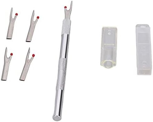 Sewing Seam Rippers, 5 Pieces Metal Seam Ripper Set Handy Stitch Rippers with Replacement Blade Aluminum Alloy Handle Stitch Unpicker Seam Cutter for Needle Work Patterns in Saudi Arabia
