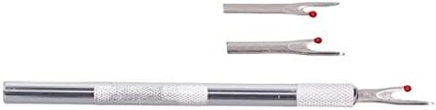 Sewing Seam Rippers, 5 Pieces Metal Seam Ripper Set Handy Stitch Rippers with Replacement Blade Aluminum Alloy Handle Stitch Unpicker Seam Cutter for Needle Work Patterns in Saudi Arabia