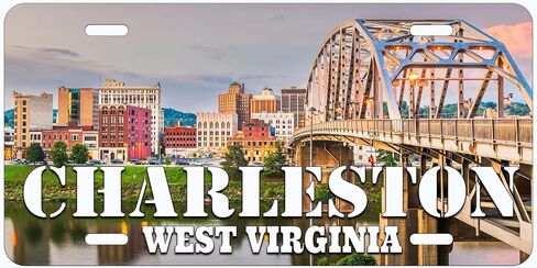 Charleston West Virginia Bridge Novelty Car License Plate in Saudi Arabia