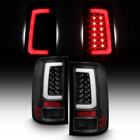 AKKON - For 2007-2013 GMC Sierra 1500 2500 3500 HeavyDuty Tube LED Black Tail Lights Lamps Pair Left+Right in Saudi Arabia