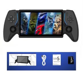 7.0 inch IPS Screen Linux System Retro Handheld Gaming Console 64GB Storage, Support 30+ Emulator Games with HDMI Output (Black) in Saudi Arabia