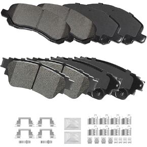 Ceramic Disc Brake Pads Kits Front and Rear, Fit for 2017 2018 2019 2020 Mitsubishi Outlander AWD FWD (D866+D-2135) in Kuwait