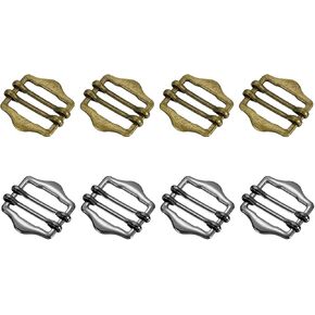 uxcell Metal Slide Buckles, Double-Pin Webbing Strap Roller Adjuster, Slider Buckle Tightener for Suit Bags Replacement Part in Kuwait